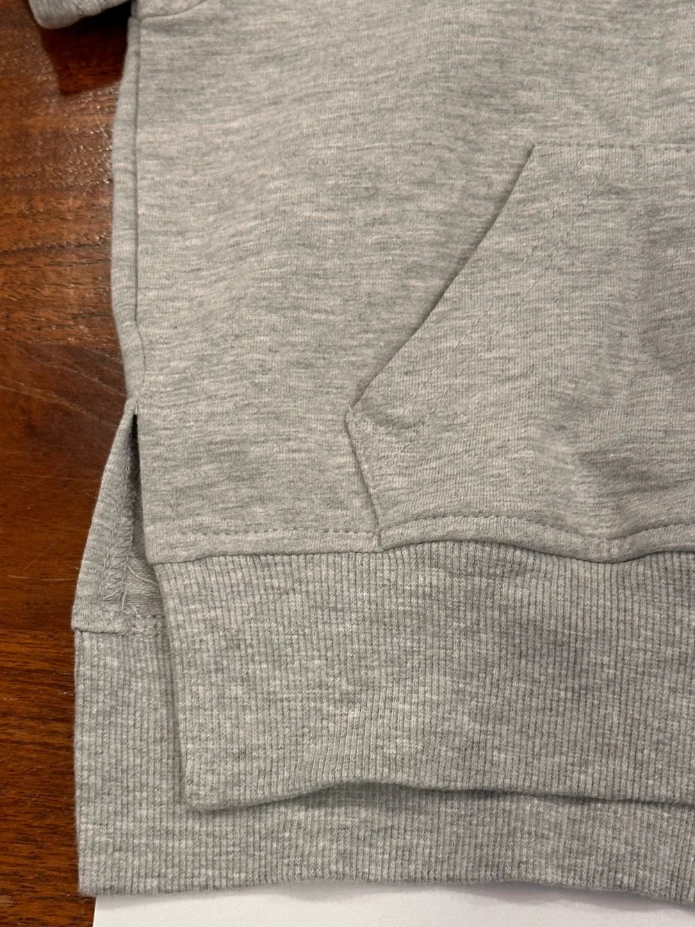 EUC Little Bipsy Short Sleeve Hoodie, Grey, 6-12 Months